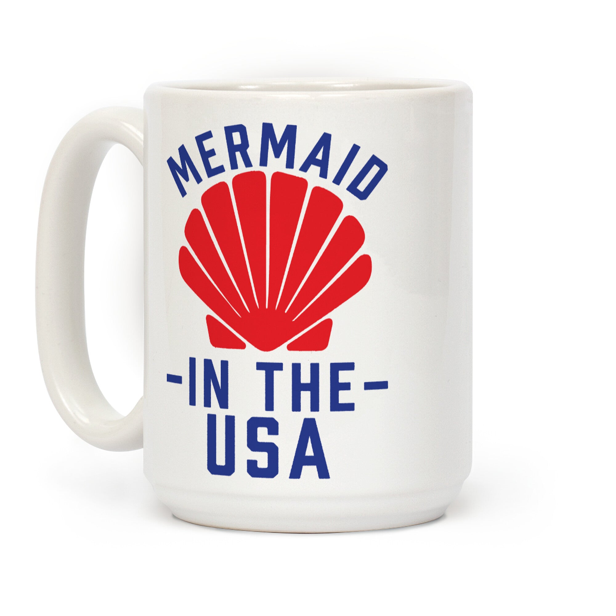 Mermaid In The USA Coffee Mug